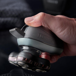 Ξυριστική μηχανή για το κεφάλι Remington RX7 XR1600 Ultimate Series, αυτονομία 60 λεπτά, αδιάβροχη, με κινητή κεφαλή, λειτουργία Turbo, ατσάλινες λεπίδες, ενδείξεις λειτουργίας, Μαύρο/πράσινο