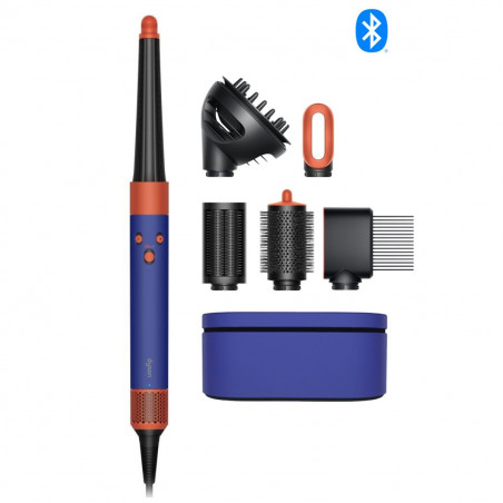 Dyson HS08 Airwrap i.d.™ Curly+Coily T1/T2 Vi/To Hair Curler, 1300W, 13.5 l/s, Αυτόματο μπούκωμα, ιονισμός, 3 ταχύτητες, 3 θερμοκρασίες, Bluetooth, Μωβ/Τοπάζ