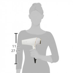 Σεσουάρ Remington AC9140 PROLUXE, 2400W, τεχνολογία OPTIheat, κινητήρας AC, ιονισμός, 3 ταχύτητες, 2 επίπεδα θερμότητας, Ροζ/Χρυσό