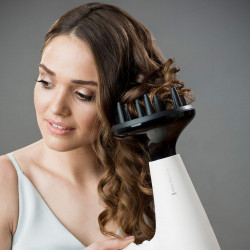 Σεσουάρ Remington AC9140 PROLUXE, 2400W, τεχνολογία OPTIheat, κινητήρας AC, ιονισμός, 3 ταχύτητες, 2 επίπεδα θερμότητας, Ροζ/Χρυσό