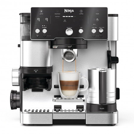 Кафеавтомат 3в1 Ninja Luxe Café Essential ES501EU, 1650W, 9 bar, 2 л, Barista Assist, Режим гореща вода, 4 режима, 3 темп. настройки, Инокс/черен