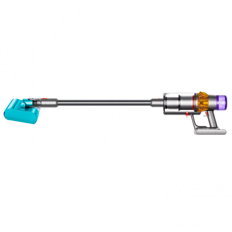 Σκούπα όρθια Dyson V15S Detect Submarine 448798-01, 660W, 0.77 l, 60 λεπτά αυτονομία, Αισθητήρες, 4 λειτουργίες, LCD, Γκρι/μπλε