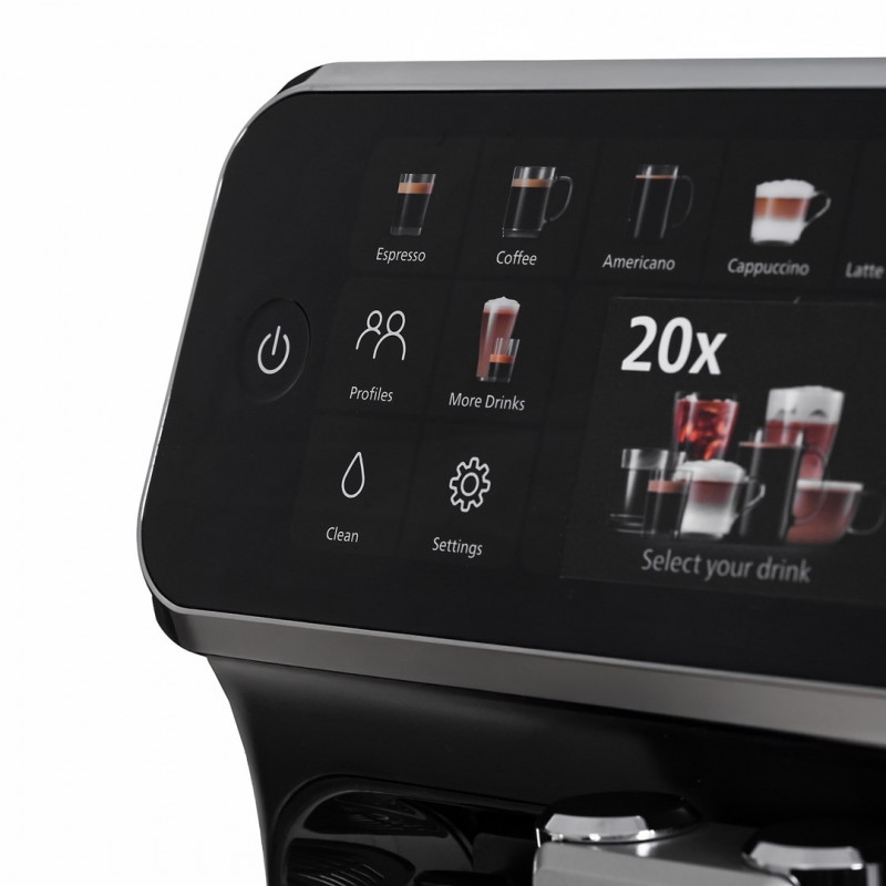Καφετιέρα Philips EP5541/50 5500 Latte Go, 1500W, 15 bar, 1,8 l, 3 temp, Ceramichna melachka με 12 niva, TFT, AquaClean, SilentBrew, AromaExtract, ExtraShot, Cernen
