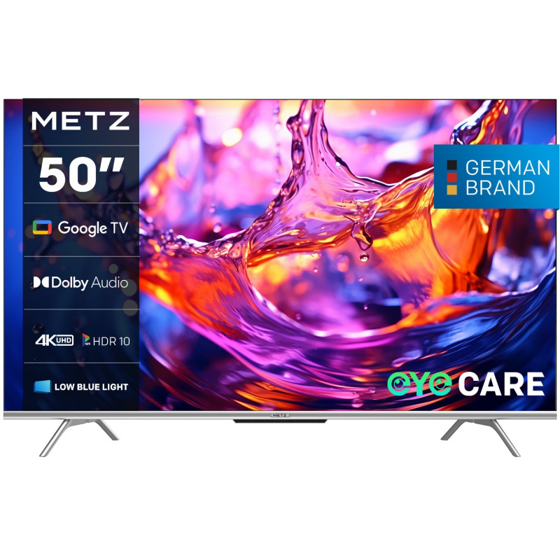 Τηλεόραση METZ blue 50MUD7000, 50", 126cm, 3840x2160 4K UHD, SMART, Direct LED, HDR10/HLG, Dolby Digital/+, Bluetooth, Μαύρο/iv