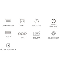 Τηλεόραση METZ blue 50MUD7000, 50", 126cm, 3840x2160 4K UHD, SMART, Direct LED, HDR10/HLG, Dolby Digital/+, Bluetooth, Μαύρο/iv