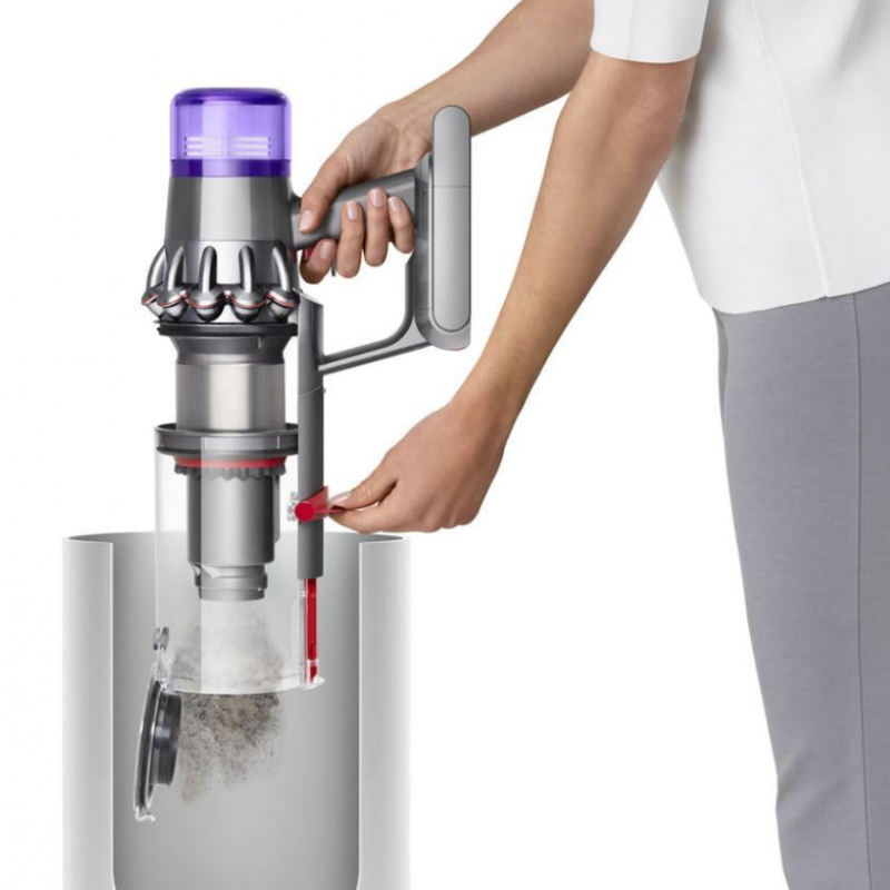 Dyson V11 Fluffy 476550-01 2σε1, 185AW, 0,54 λίτρα, 125 000 στροφές ανά λεπτό, Αυτονομία 60 λεπτά, 3 λειτουργίες, LCD, Νικελί/μαύρο.