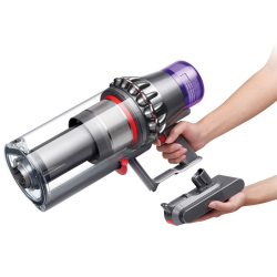 Dyson V11 Fluffy 476550-01 2σε1, 185AW, 0,54 λίτρα, 125 000 στροφές ανά λεπτό, Αυτονομία 60 λεπτά, 3 λειτουργίες, LCD, Νικελί/μαύρο.