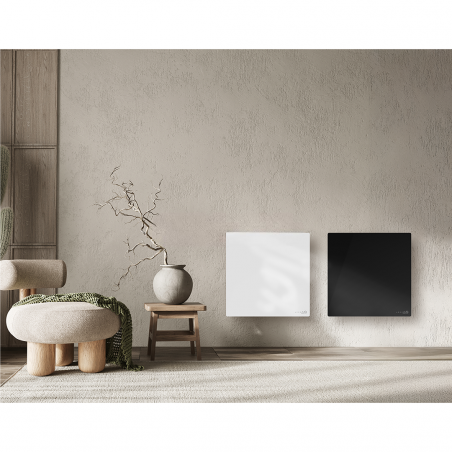 Ηλεκτρικός υπέρυθρος θερμοπομπός AENO AGH0011S, 500W, 12 m2, LED, Κινητός έλεγχος, Wi-Fi, Αισθητήρες κλίσης και πτώσης, IP24, Λευκό