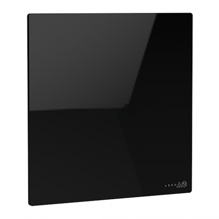 Ηλεκτρικός υπέρυθρος θερμοπομπός AENO AGH0012S, 500W, 12 m2, LED, Κινητός έλεγχος, Wi-Fi, Προστασία παιδιών, Αισθητήρες κλίσης και πτώσης, IP24, Μαύρο
