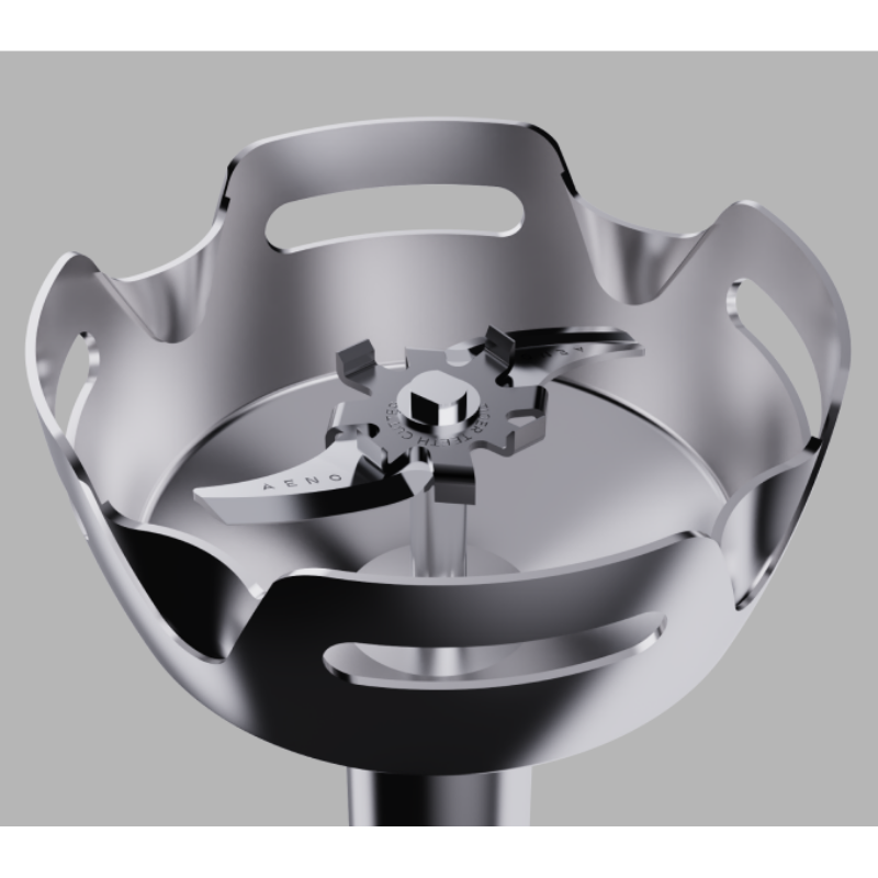 Μπλέντερ, τεμαχιστής και μίξερ 3 σε 1 AENO AHB0004W, 1200W, 0,5 l, 18 στάδια, Turbo, DC μοτέρ, Λευκό/inox