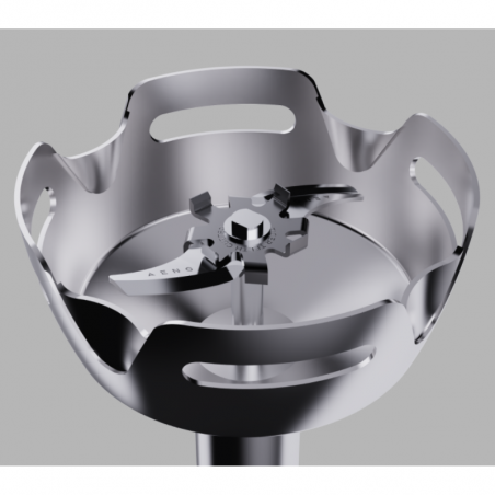 Μπλέντερ, τεμαχιστής και μίξερ 3 σε 1 AENO AHB0004W, 1200W, 0,5 l, 18 στάδια, Turbo, DC μοτέρ, Λευκό/inox