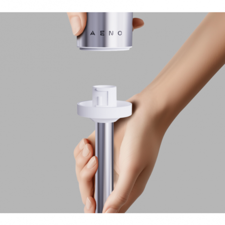 Μπλέντερ, τεμαχιστής και μίξερ 3 σε 1 AENO AHB0004W, 1200W, 0,5 l, 18 στάδια, Turbo, DC μοτέρ, Λευκό/inox