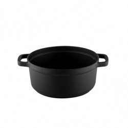 Muhler Tika MR-2448CI χυτοσιδηρή κατσαρόλα, 24x10,5 cm, 3,4 l, επαγωγική, Μαύρο