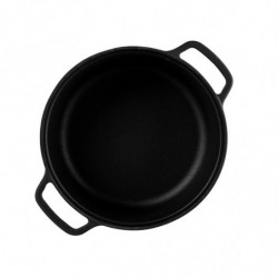 Muhler Tika MR-2448CI χυτοσιδηρή κατσαρόλα, 24x10,5 cm, 3,4 l, επαγωγική, Μαύρο