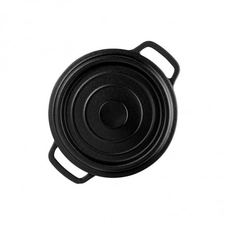 Muhler Tika MR-2048CI χυτοσιδηρή κατσαρόλα, 20x10 cm, 2 l, επαγωγική, Μαύρο