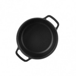 Muhler Tika MR-2048CI χυτοσιδηρή κατσαρόλα, 20x10 cm, 2 l, επαγωγική, Μαύρο