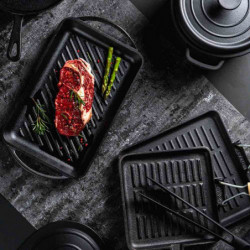 Muhler Tika MR-2048CI χυτοσιδηρή κατσαρόλα, 20x10 cm, 2 l, επαγωγική, Μαύρο