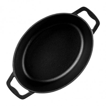 Muhler Tika MR-4133CI χυτοσιδηρή ψησταριά με καπάκι, 41x25x11cm, 5.1 l, επαγωγική, Μαύρο