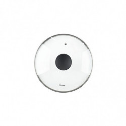 Βαθύ τηγάνι με καπάκι Luigi Ferrero Prima FR-2634L, 26x7.5 cm, 3.4 l, Αντικολλητική επίστρωση με μαρμάρινο εφέ, Γυάλινο καπάκι με τρύπα ατμού, Επαγωγή, Σκούρο μπλε