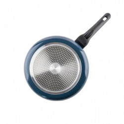 Τηγάνι για τηγανίτες Luigi Ferrero Prima FR-2832, 28x3 cm, Αντικολλητική επίστρωση με μαρμάρινο εφέ, Επαγωγή, Σκούρο μπλε