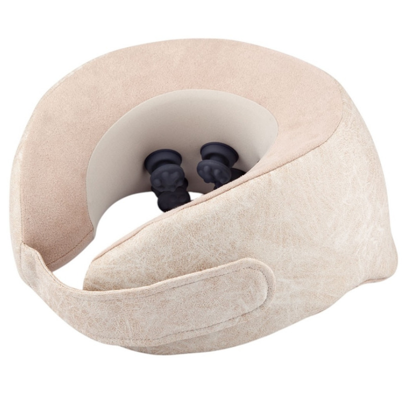 Medivon Calm μασάζ λαιμού, 3D μασάζ, 38-42°C, 2 λειτουργίες, Αφρός μνήμης, Πλένεται το κάλυμμα, Φωνητικές υπενθυμίσεις, Μπεζ