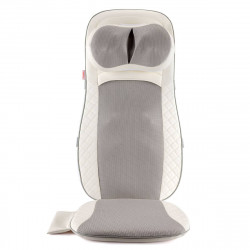 Κάθισμα μασάζ Medivon Luna, 48W, Shiatsu, μασάζ δόνησης, 5 λειτουργίες, χρονοδιακόπτης, υπέρυθρη θέρμανση, τηλεχειριστήριο, λευκό/γκρι