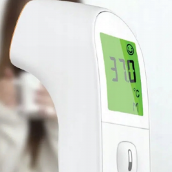 Θερμόμετρο χωρίς επαφή Medivon Timi Smart Verona, Υπέρυθρες, Για παιδιά, Μέτρηση σε 1 δευτερόλεπτο, Μνήμη, Έγχρωμη ένδειξη, LCD, Ήχος, Laser, Λευκό