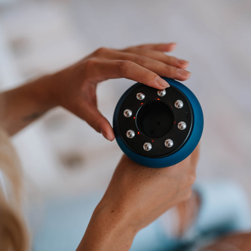 Medivon Halley Μασάζ κενού, 12 επίπεδα, Θέρμανση, Κατάλληλο για χρήση με έλαια, Κατά της κυτταρίτιδας, Οθόνη, Μπλε