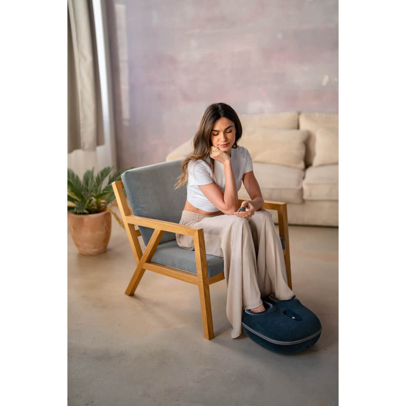 Medivon Artemis 2in1 μασάζ ποδιών, 30W, 3 ταχύτητες, 3 επίπεδα, θέρμανση, χρονοδιακόπτης, τηλεχειριστήριο, αθόρυβη λειτουργία, μπλε