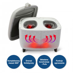 Medivon Atlantis μασάζ ποδιών, Shiatsu, κενό, 8 κεφαλές, 3 λειτουργίες, θέρμανση, τηλεχειριστήριο, Μπεζ