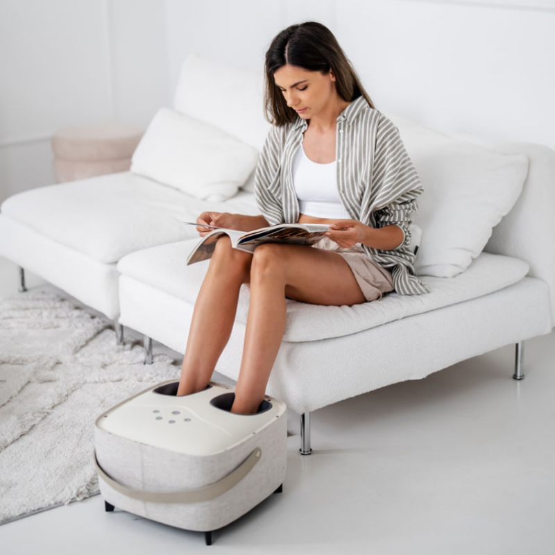 Medivon Atlantis μασάζ ποδιών, Shiatsu, κενό, 8 κεφαλές, 3 λειτουργίες, θέρμανση, τηλεχειριστήριο, Μπεζ