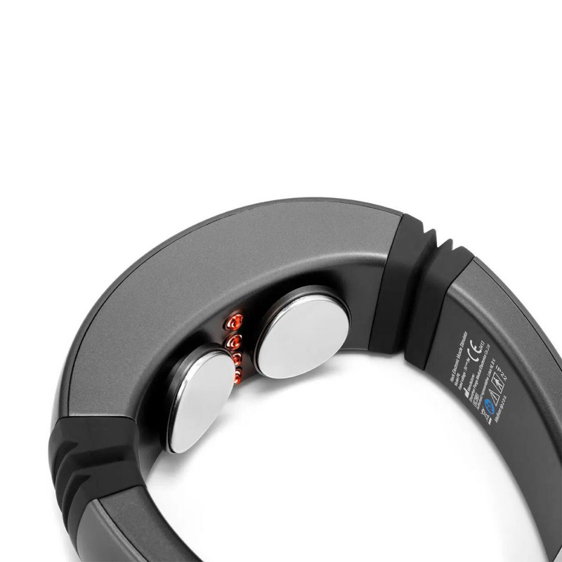 Medivon Smart EMS μασάζ αυχένα, ηλεκτρομυϊκή διέγερση, 3D ρυθμιζόμενο, 4 λειτουργίες, τηλεχειριστήριο, θέρμανση, χρονοδιακόπτης, μαύρο