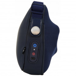 Μαξιλάρι μασάζ Medivon Polaris, 2 λειτουργίες, 2 κεφαλές, Θέρμανση, αμφίδρομο μασάζ σιάτσου, USB-C, σκούρο μπλ