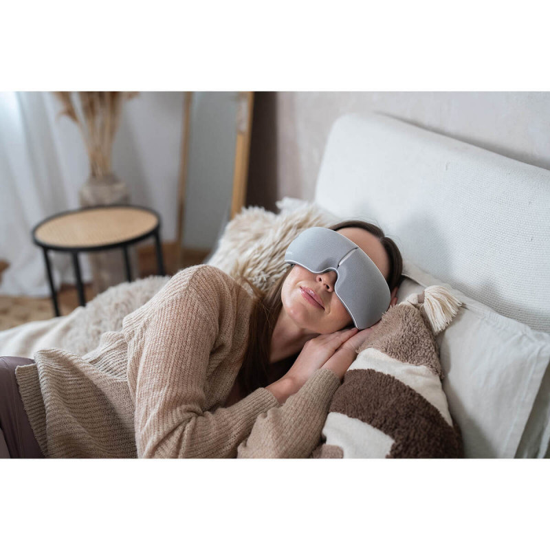 Medivon Horizon VISION Μαλακτικό ματιών, Θερμή συμπίεση, Δόνηση, Ανακουφίζει από την κούραση και την ένταση, Bluetooth, Ήχοι χαλάρωσης, Γκρι