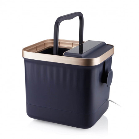Medivon Hydro Foot Spa, 520W, 20L, 35-48°C, Λειτουργία Surf, Τηλεχειριστήριο, Υπέρυθρο φως, Οθόνη, Σκούρο μπλε/χρυσό
