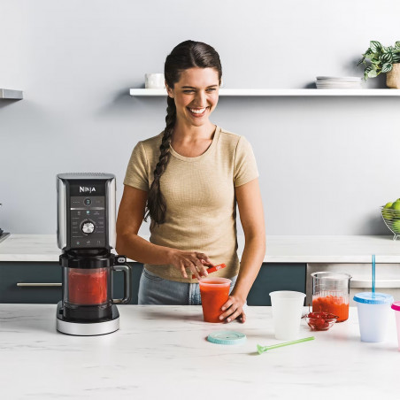 Παγωτομηχανή Ninja Creami Deluxe NC502EU, 800W, 10 προγράμματα, 2 δοχεία 709 ml, CREAMify, Μαύρο