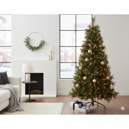 Everlands Πεύκο Norwich, 150 cm, 446 κλαδιά, Μεταλλική βάση, Πράσινο