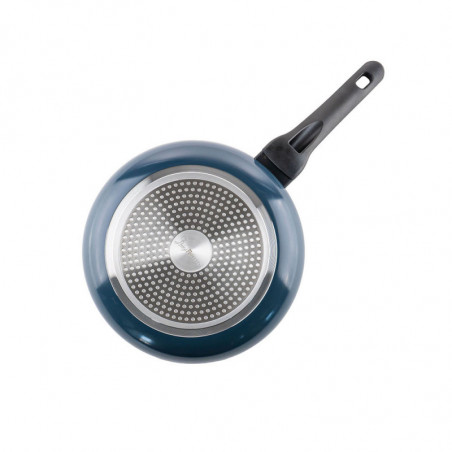 Τηγάνι Luigi Ferrero Prima FR-2633, 26x5.3 cm, Αντικολλητική επίστρωση με μαρμάρινο εφέ, Επαγωγή, Σκούρο μπλε