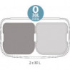 Κάδος Brabantia Bo Touch 1003218, 2x30 l, Ομαλό και αθόρυβο άνοιγμα, Μεγάλο άνοιγμα, Μαύρο ματ