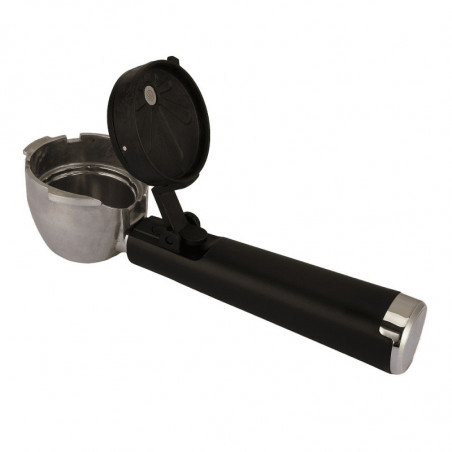 Μηχανή εσπρέσο για αλεσμένο καφέ και κάψουλες Crown CEM-1527, 1000W, 20 bar, 1.5 l, έλεγχος με αισθητήρα, Thermo block, ρυθμιζόμενη βάση, Μαύρο