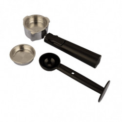 Μηχανή εσπρέσο για αλεσμένο καφέ και κάψουλες Crown CEM-1527, 1000W, 20 bar, 1.5 l, έλεγχος με αισθητήρα, Thermo block, ρυθμιζόμενη βάση, Μαύρο