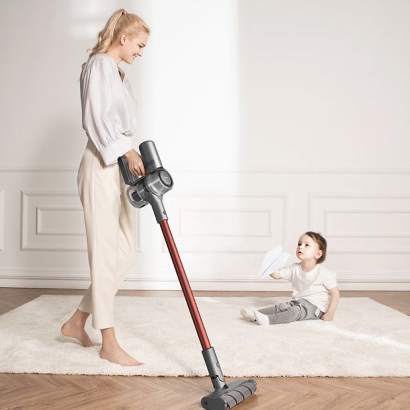 Σκούπα όρθιας τοποθέτησης Dreame V11 VVN6, 450W, 150AW, 25000Pa, 125000 rpm, 90 λεπτά, OLED, HEPA, Ενδείξεις, Γκρι/κόκκινο