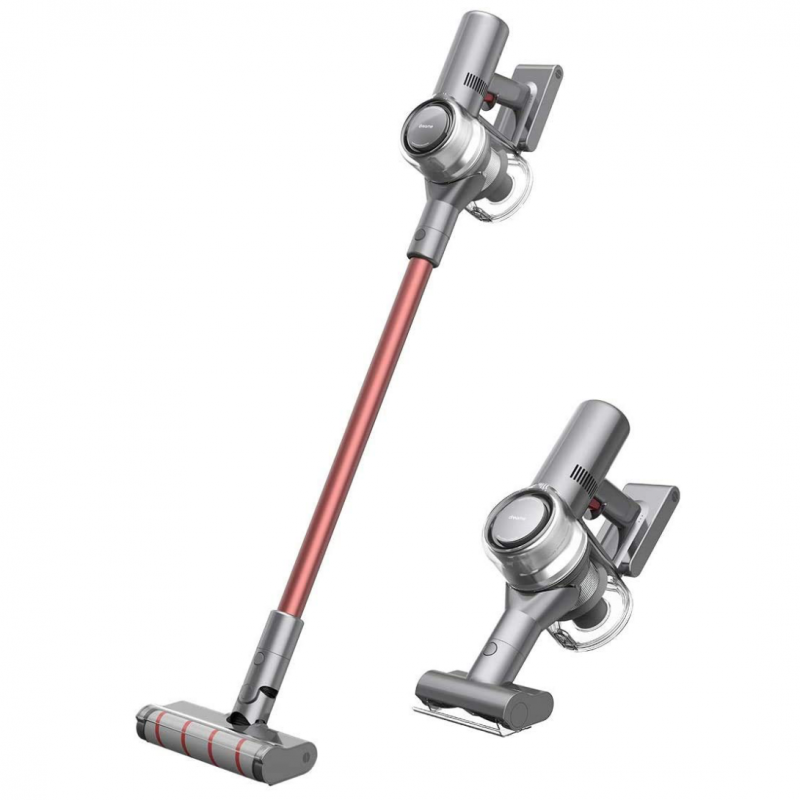 Σκούπα όρθιας τοποθέτησης Dreame V11 VVN6, 450W, 150AW, 25000Pa, 125000 rpm, 90 λεπτά, OLED, HEPA, Ενδείξεις, Γκρι/κόκκινο