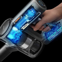 Σκούπα όρθιας τοποθέτησης Dreame V11 VVN6, 450W, 150AW, 25000Pa, 125000 rpm, 90 λεπτά, OLED, HEPA, Ενδείξεις, Γκρι/κόκκινο