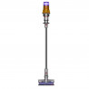 Σκούπα όρθια Dyson V12 Slim Detect Absolute 448884-01, 150AW, 340 ml, 60 λεπτά αυτονομία, 3 λειτουργίες, Ένδειξη δεδομένων σε πραγματικό χρόνο, Αισθητήρας σκόνης, Φωτισμός, Νικέλιο/κίτρινο