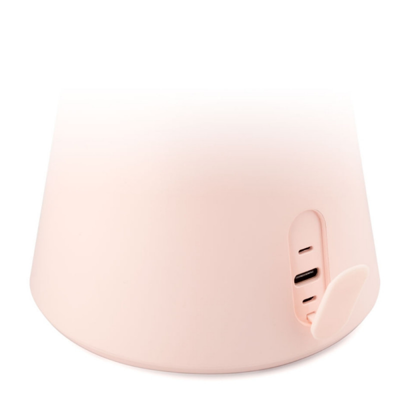 Φωτιζόμενος καθρέφτης καλλυντικών Smart Moon LED, 10x μεγέθυνση, ζεστό/ουδέτερο/κρύο φως, ρυθμιζόμενη φωτεινότητα, ηχείο Bluetooth, ροζ