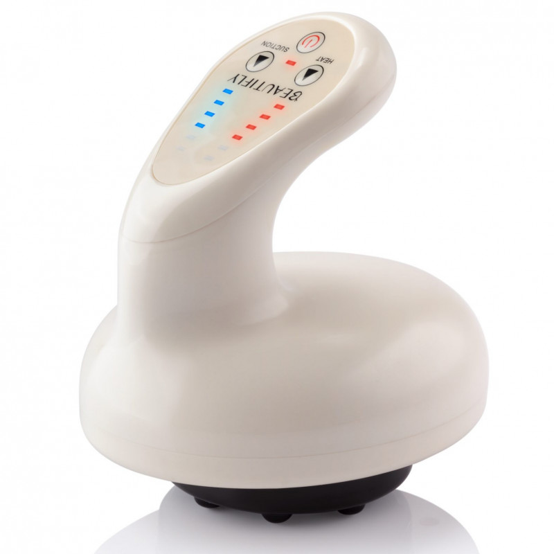 Μασάζ Beautifly B-Modello BODY, 24W, 6 επίπεδα θερμικής θεραπείας, κόκκινο φως 50°C, λεμφική αποτοξίνωση, δερματικό μασάζ, ασύρματο, λευκό