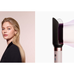 Σγουράκι μαλλιών Dyson Airwrap HS09 Co-anda 2x 598757-01, 1700W, 15.2 l/s, 6 σε 1, Αυτόματο μπούκωμα, Bluetooth, 4 θερμοκρασίες, 3 ταχύτητες, Έξυπνος έλεγχος θερμοκρασίας, Κεραμικό ροζ/ροζ χρυσό