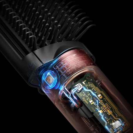 Σγουράκι μαλλιών Dyson Airwrap HS09 Co-anda 2x 598757-01, 1700W, 15.2 l/s, 6 σε 1, Αυτόματο μπούκωμα, Bluetooth, 4 θερμοκρασίες, 3 ταχύτητες, Έξυπνος έλεγχος θερμοκρασίας, Κεραμικό ροζ/ροζ χρυσό