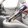 Κάθετη ηλεκτρική σκούπα Dyson Cyclone V10 Absolute 448883-01, 150AW, 125.000 σ.α.λ., 0,77 l, 60 λεπτά, 3 λειτουργίες, 2 Tier Cyclone™, HEPA, Αθόρυβη, Υγιεινή εκκένωση, Χωρίς μπλέξιμο, Νικέλιο/πορτοκαλί